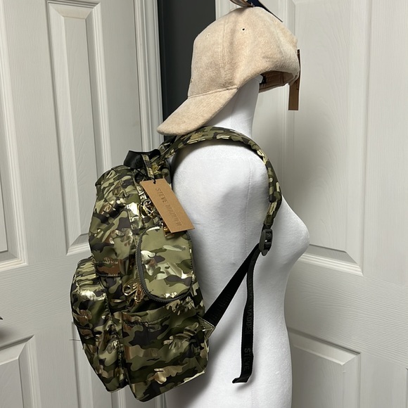 NWT! Steve Madden olive camo bmarli backpack main image 10